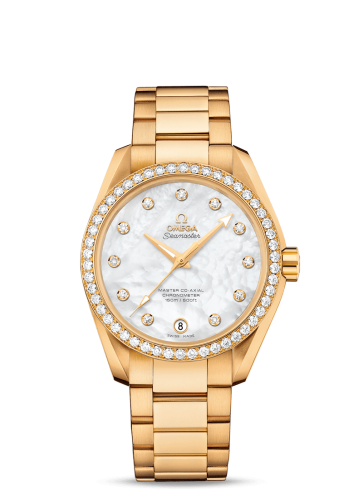 Omega Seamaster Aqua Terra 150M Master Co-Axial 38.5 Yellow Gold / Diamond / MOP / Bracelet